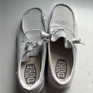 Hey Dude Kids Gray Moccasins